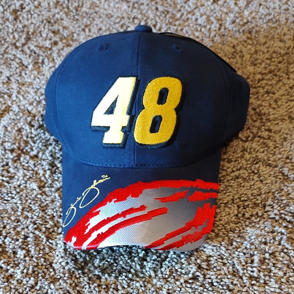 Kids Navy and Yellow Racing Cap